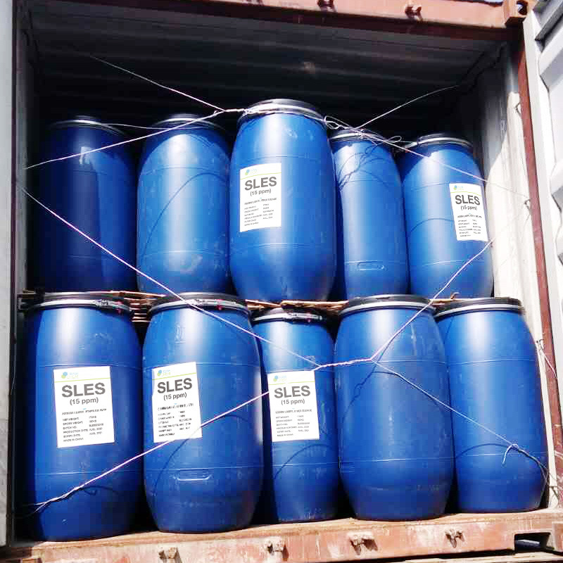 （一種用於液體洗滌劑的陰離子表面活性劑）CAS No 68585-34-2 十二烷基醚硫酸鈉 SLES